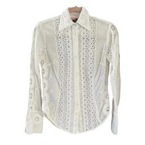 Cake Couture button down shirt eyelet